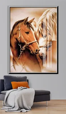 Картина \"две лошади\" — цена 2200 грн в каталоге Картины ✓ Купить товары для  дома и быта по доступной цене на Шафе | Украина #64331472