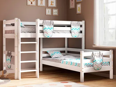 Купить металлическую двухъярусную кровать Малага для взрослых -  интернет-магазин 33 Кровати