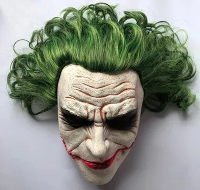 Классическая латексная маска Джокера из фильма «Темный рыцарь», Хэллоуин |  AliExpress