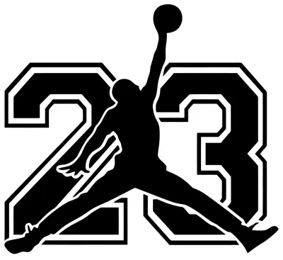 Wall decal Michael Jordan with number 23 | Wall Sticker USA