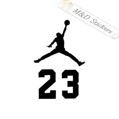 The Number 23 - Jordan Style\" Sticker by Majin888 | Redbubble
