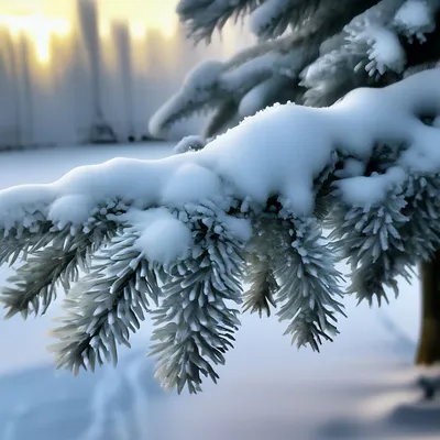 Мультяшная елка в снегу - 62 фото