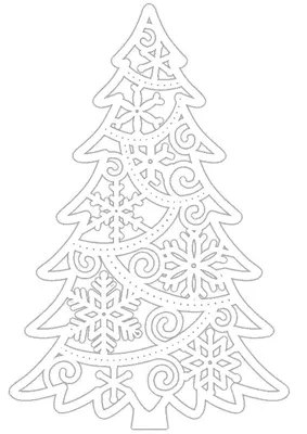 Шаблон елки для вырезания из бумаги распечатать, трафарет елки на окна 50+  идей | Трафареты, Шаблоны, Рождественские письма