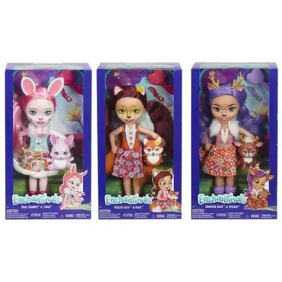 Enchantimals Дополнительная кукла со зверюшкой 21 вид купить в Москве -  цена 3 200 руб. в интернет-магазине RUJU.RU