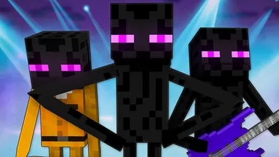 Мягкая игрушка Майнкрафт \"Эндермен\" или \"Странник Края\" (Enderman), 18 см