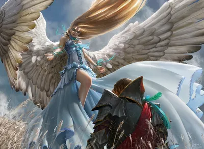 Fantasy angel on Craiyon