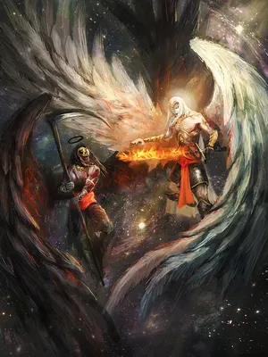 Fantasy Angel Warrior HD Wallpaper by ZHONGLU ZHAO