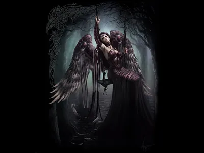 Dark Angel Fantasy Art Art: The Death Shadow @broodofangels . . Follow us  for the best dark angel… | Instagram