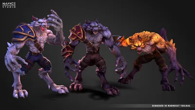 Fantasy Style Characters Werewolf Full Strength Stock Illustration  2334633989 | Shutterstock