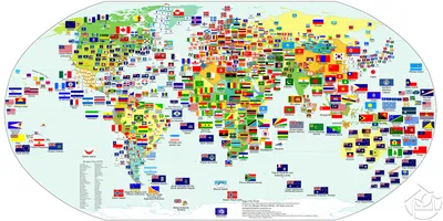 Флаги стран мира с 1914 года по 2012 | Пикабу