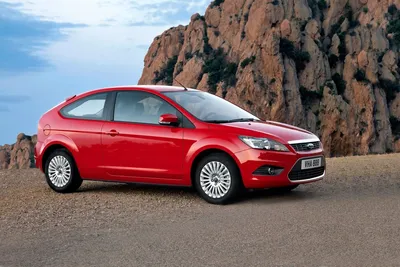 Ford Focus III 1.6 TDCi - MY 2011 - red - Popular German compact car,  segment C - interior Stock Photo - Alamy