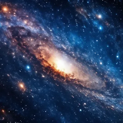Космическое небо, галактика, космос, …» — создано в Шедевруме