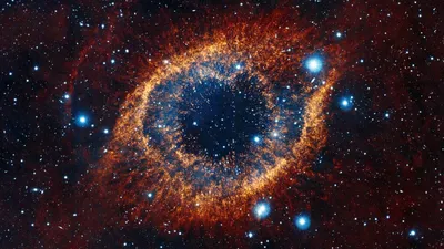 ᐉ Картина космос Яркая спиральная галактика в космосе 187x119 см (A1291-5)