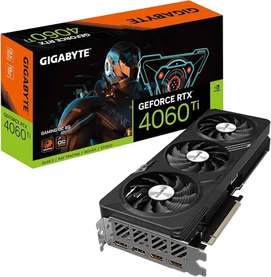 Amazon.com: GIGABYTE GV-N406TGAMING OC-8GD GeForce RTX 4060 Ti Gaming OC 8G  Graphics Card, 3X WINDFORCE Fans, 8GB 128-bit GDDR6, Video Card :  Electronics