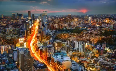 Город Токио, Япония редакционное фото. изображение насчитывающей небоскребы  - 147844081