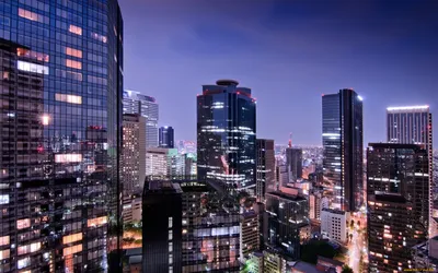 Фотография Токио Япония мегаполиса Вечер город Здания 600x800