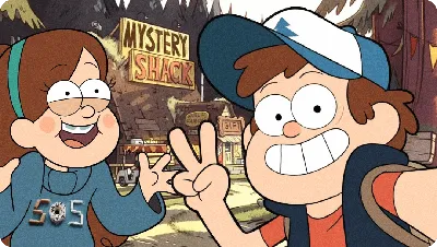 Картинка для капкейков\"Гравити Фолз (Gravity Falls)\" - PT101173 печать на  сахарной пищевой бумаге