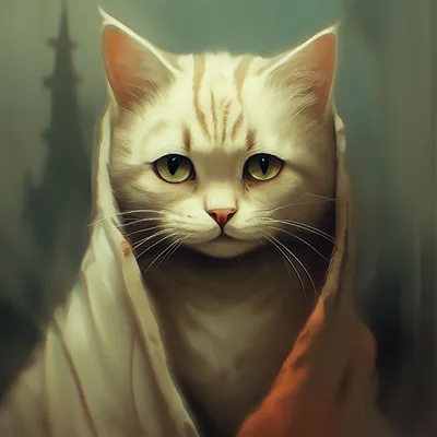 Грустный котик рисунок - 75 фото