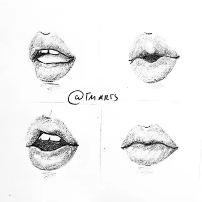 черные губы, губы, гранж рисунок, png | PNGWing