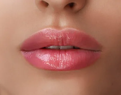 Розовые губы крупным планом Stock Photo | Adobe Stock
