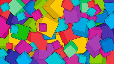 Скачать обои абстракция, фон, кубики, яркие, куб, ярко, art, cube, раздел  абстракции в разрешении 1920x1080