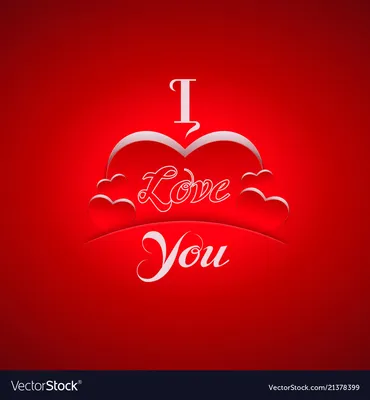 I love you background with hearts Royalty Free Vector Image
