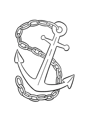 Якорь из рисунка татуировки лодки или транспортного средства Иллюстрация  вектора - иллюстрации насчитывающей художничества, травление: 177792835