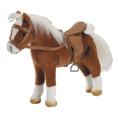 Игрушечная лошадь для кукол с седлом и уздечкой, коричневая купить в  интернет-магазине MegaToys24.ru недорого.