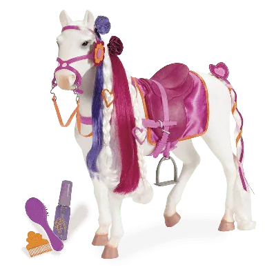 Лошадь 50 см с длинной гривой (порода Камарилло) артикул 11572 купить в  Москве в интернет-магазине детских игрушек и товаров для детей