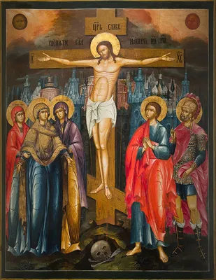 Христианская греческая православная икона Иисуса Христа с синим фоном –  Agiografia Icons