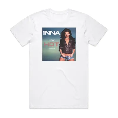 Inna Hot 1 Album Cover T-Shirt White – ALBUM COVER T-SHIRTS