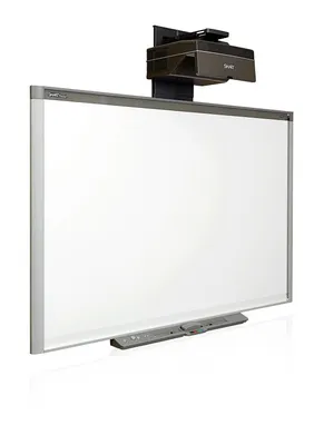 Напольная стойка для интерактивной доски с кронштейном под проектор