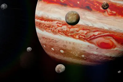Планета Юпитер, изолированный на белизне Иллюстрация вектора - иллюстрации  насчитывающей исследуйте, круг: 33258984