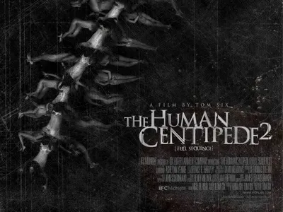 Человеческая многоножка, фильм ужасов» — создано в Шедевруме