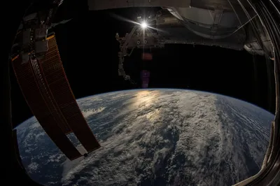 Фотообои «Земля из космоса. Рассвет»