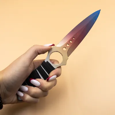 Нож-бабочка (балисонг) CS GO серая - купить по цене 1250 руб. с доставкой  по России