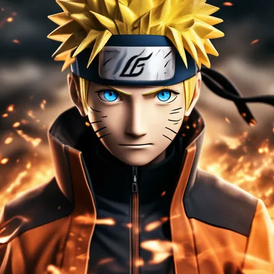 Персонаж naruto uzumaki из аниме …» — создано в Шедевруме