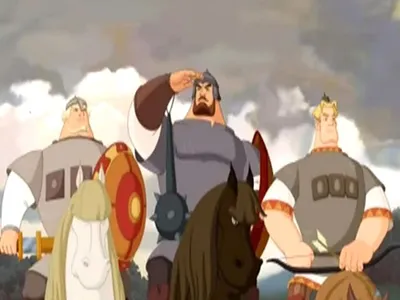 Три богатыря и Шамаханская царица (мультфильм, 2010) смотреть онлайн в  хорошем качестве HD (720) / Full HD (1080)