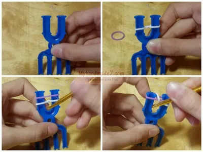 Набор для плетения из резинок Diy Loom Bands - «Модные браслетики из резинок-  легко и просто + много подробных фото внутри)» | отзывы
