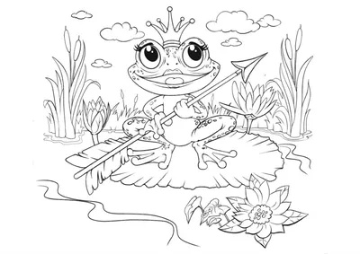 Детский рисунок царевна лягушка - 63 фото