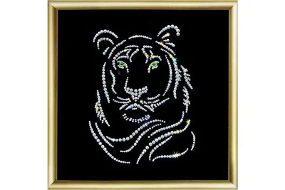 Картина со стразами Swarovski ⋆ Леопард ⋆ Art Boutique ⋆