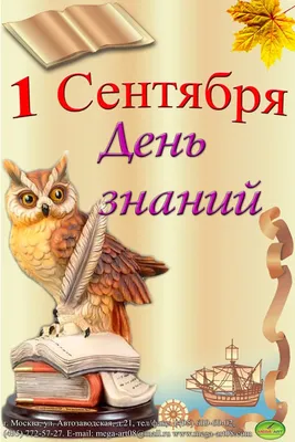 Купить плакат на 1 сентября в детский сад за ✓ 100 руб.