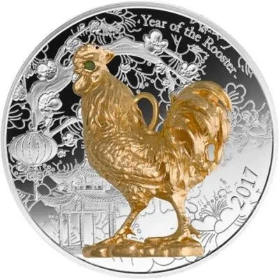 Купить серебряную монету «Год Петуха» в Украине