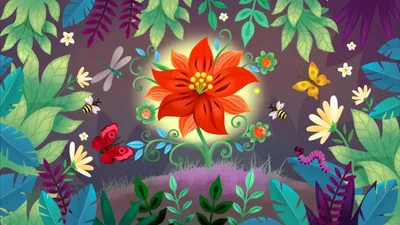 Работа — Иллюстрация к сказке «Аленький цветочек», автор Сенченко Семён  Геннадьевич