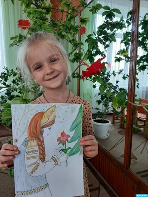 Детские рисунки к сказке аленький цветочек - 62 фото
