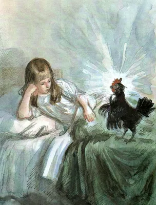 Картинки к сказке черная курица