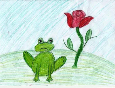 Жаба и роза рисунок - 72 фото