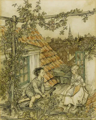 Рисунок Кай и Герда №103955 - «В мире литературных героев» (10.02.2024 -  15:13)