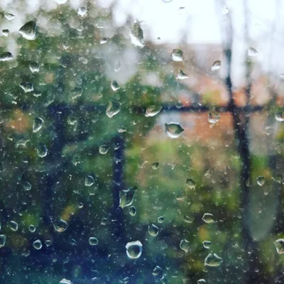 Капли дождя на стекле | Теневые картинки, Летний пейзаж, Живописные пейзажи