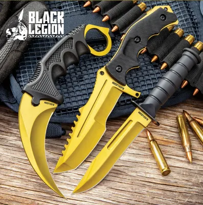 Karambit Gold | Real Life Knife | CS2 customizado IRL por LootKnife